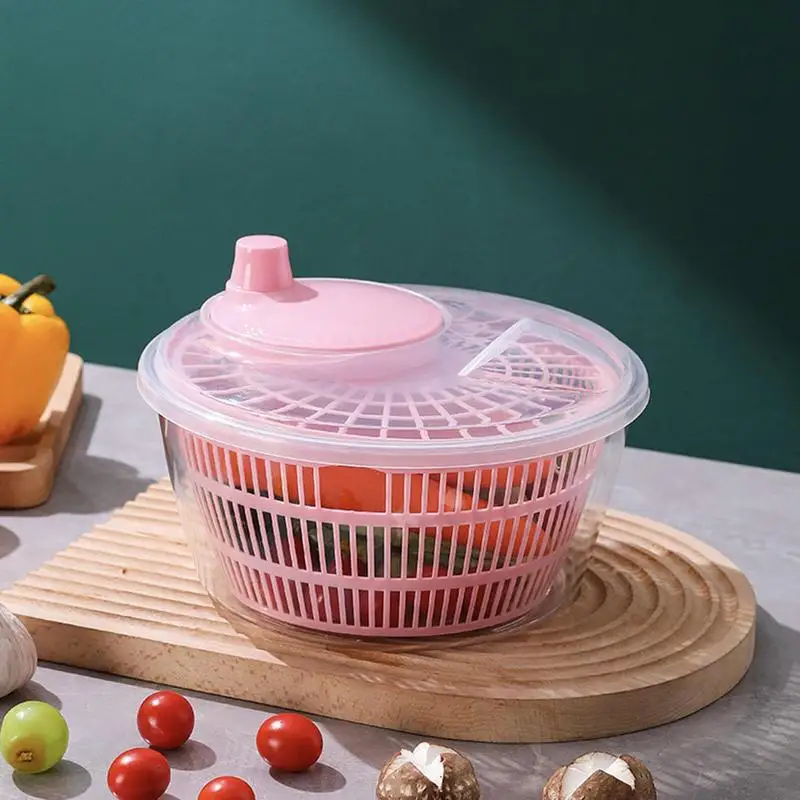 Salad Spinners Best Rated, Salad Spinner Is Very Easy To Use& Drain Lettuce  Easily For Crisper Salads In Half The Time Bowl Goes From Prep To-5 Liters