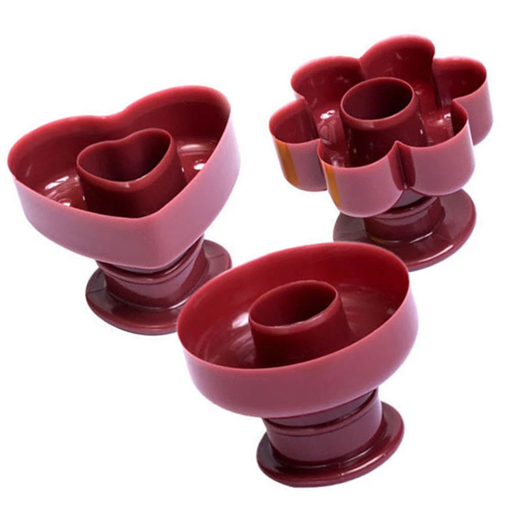 

3 Pcs Baking Mold Cake Tray Supplies Biscuit Donut Casting Tool Plastic DIY Doughnut