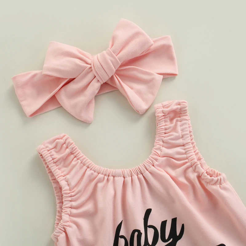 Girl Clothes Set 3PCS Letter Sleeveless Top Denim Shorts Suit Girl Outfits Baby Children Clothing for Kid Cute Toddler Outfit 4