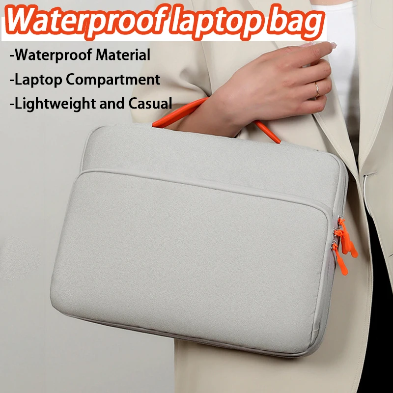 Borsa portatile per laptop e tablet, borsa per computer da viaggio d'affari antiurto a 360 gradi per uomini e donne