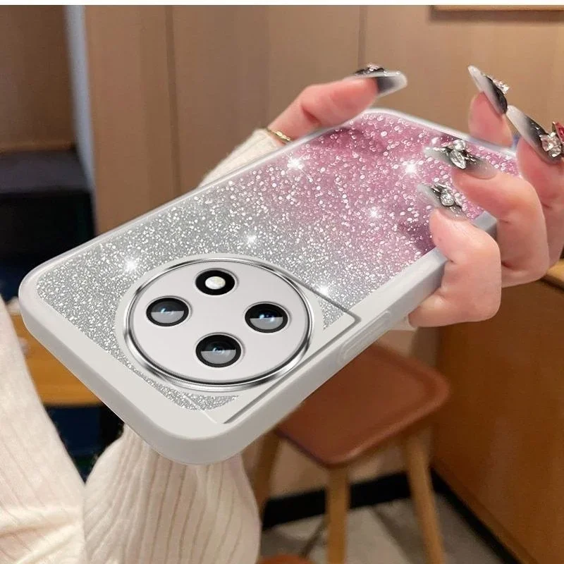 Bling Glitter Camera Protector Lens Film Silicone Clear Soft Phone Case