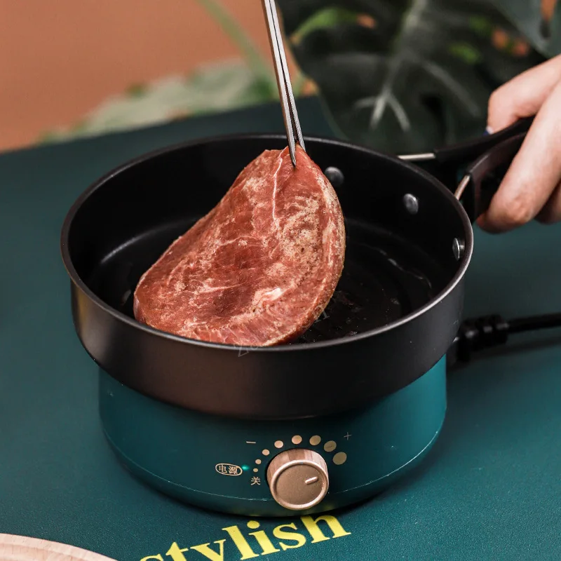 Electric Cooker Electric Rice Cooker Electric Frying Pan Electric Hot Pot Foldable Portable Multicooker Split Type 1.6L