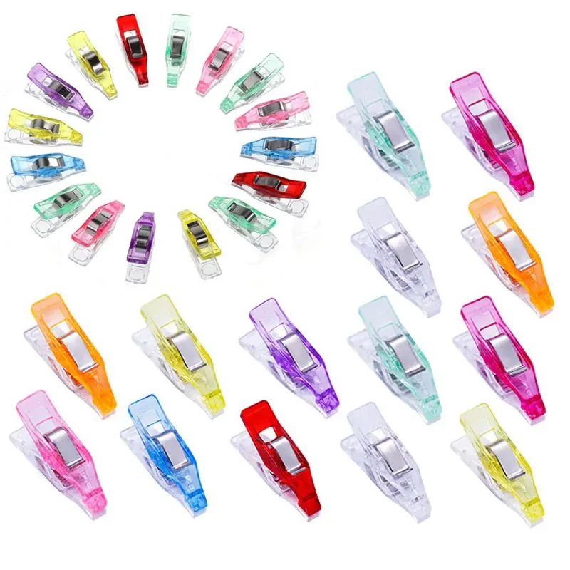 Sewing Clips Plastic Clips 30/50Pcs Plastic Sewing Clips Fabric Quilting Multipurpose Craft