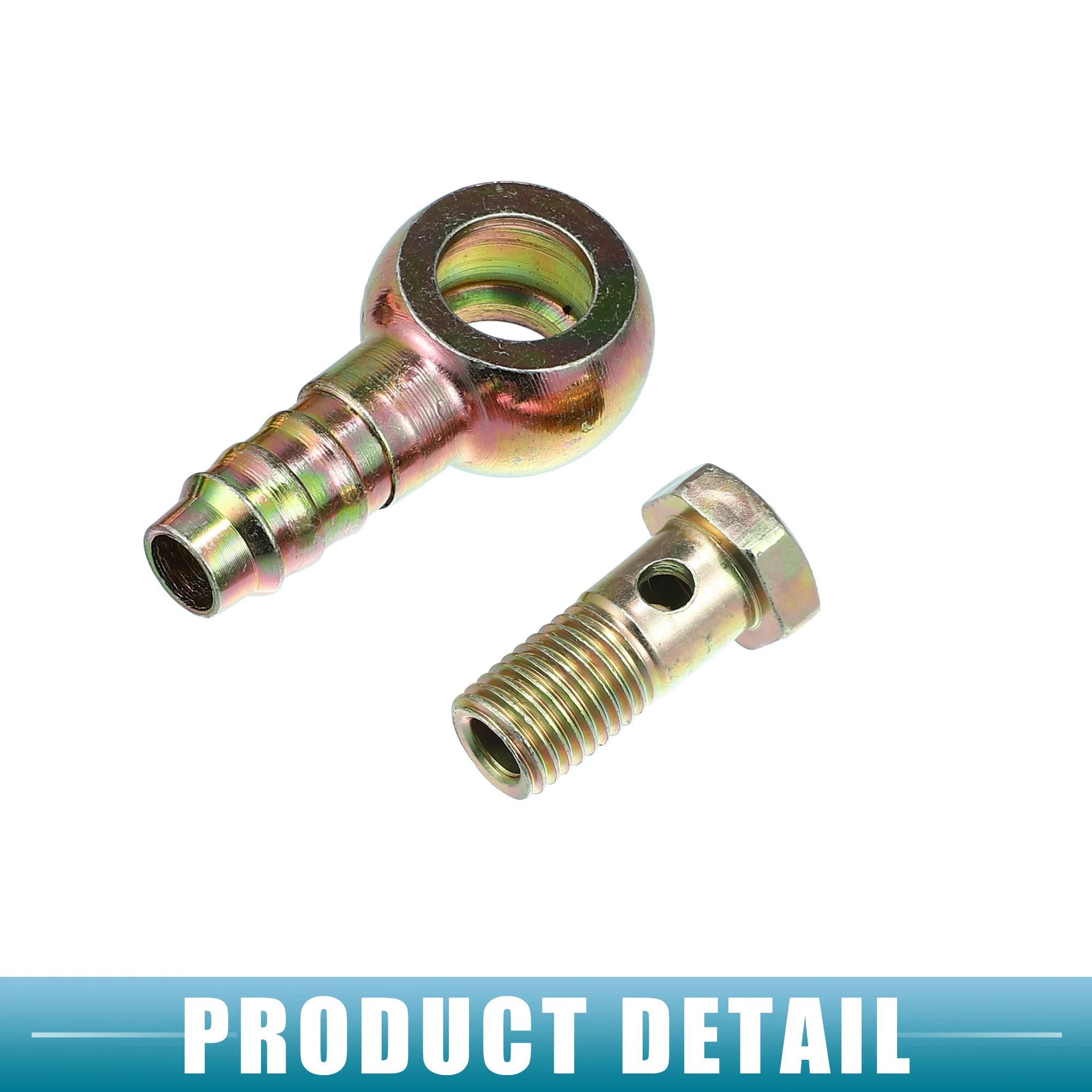 UXCELL Bolt M12x1.5 12mm 10mm 8mm 6mm Car Bolt Hose Barb Fitting Adapter with Screws Set of 2