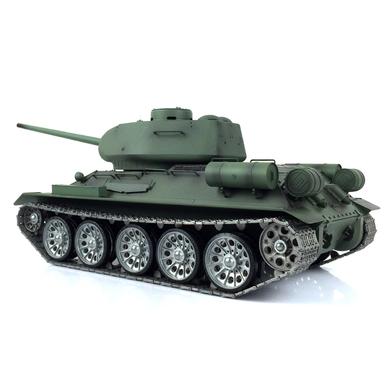 HENG LONG 1/16 7.0 Soviet T34-85 Army RC Tank 3909 360° Metal Wheels Recoil Steel Gearbox Smoke Toucan RC Hobby Toys TH17770 2