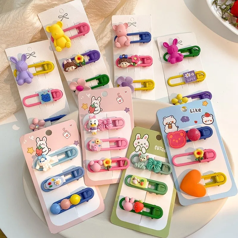 

Children cartoon hair clip bangs clip flower side hairpins girl hair accessories baby cute hair clips child hair accessories