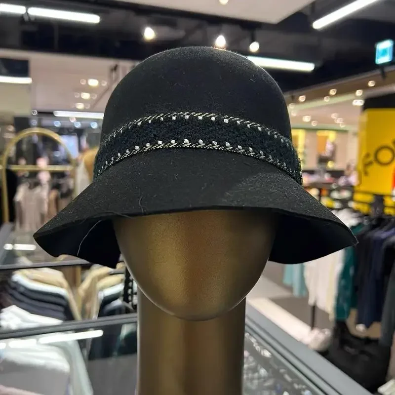 ST ANDREWS 2024 New Women's Golf Cap Outdoor Sunscreen Sunshade Breathable Ribbon Retro Bucket Hat 5