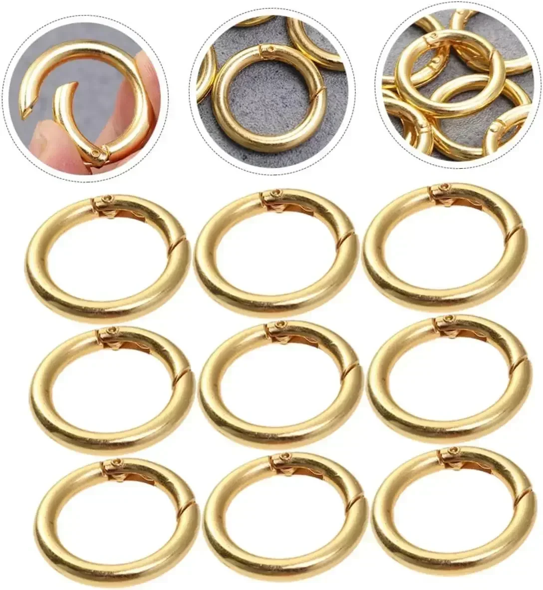 Stainless Steel O-Ring Spring Clasp Clips