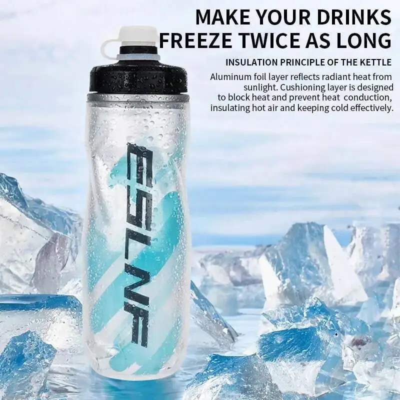 Custom Insulated Squeeze-Free BPA-Free High-Quality Cycling Water Bottle