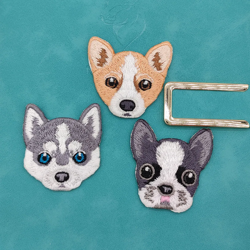 Toppa Termoadesiva Boston Terrier Ricamata - 7,4x6,4 Cm Per Vestiti, Giacca, Jeans, Zaino - Applicazione A Ferro O Da Cucire