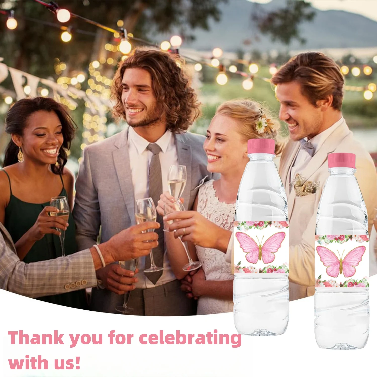 Mineral Water Bottle Sticker Sticker Label Mermaid Dinosaur Love Cross Cow Boxer Airplane Water Bottle Body 10pcs/Pack