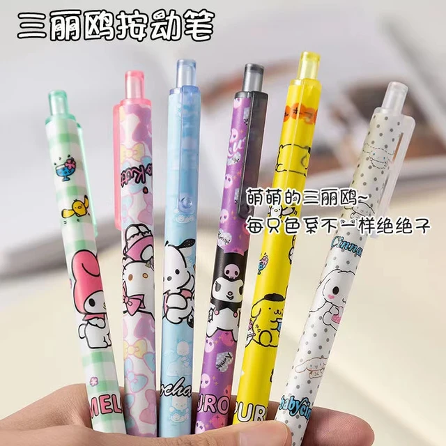 6pcs cute cartoon pens gel pen stationery cute japanese school