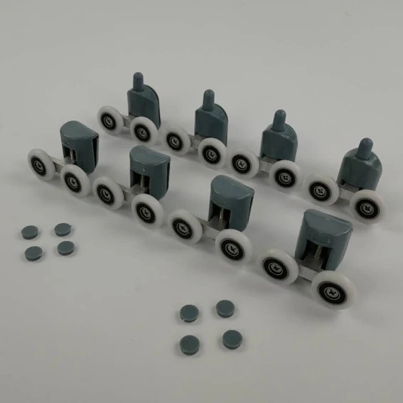 Premium Zinc Alloy Double Shower Door Roller with Multiple Bearing Diameters