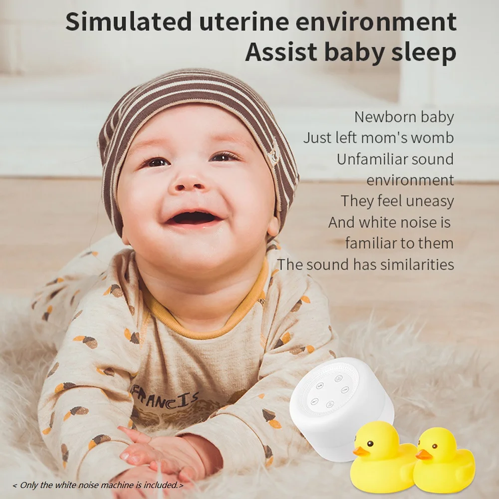 White Noise Machine Sleep Aid Device Baby White Sound Machine Soother Adjustable Night Light with 12 Soothing Sounds 7 Lighting Colors Timer for Baby Students Adults