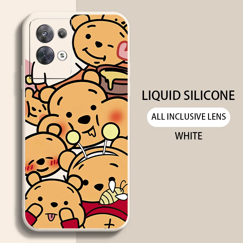 Pooh Bear Winnie Ϳ ޴ ̽, OPPO Find X6 X5 X3 Pro Lite Neo OPPO Reno 9 8 7 Pro Lite 8T 8Z 7Z 5G, Carcasa  