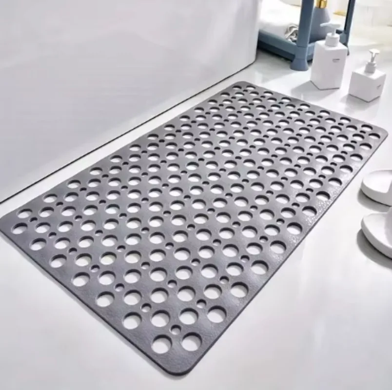 Enhanced Non-Slip Bathroom Mat with Suction Cup and Quick Drainage Design
