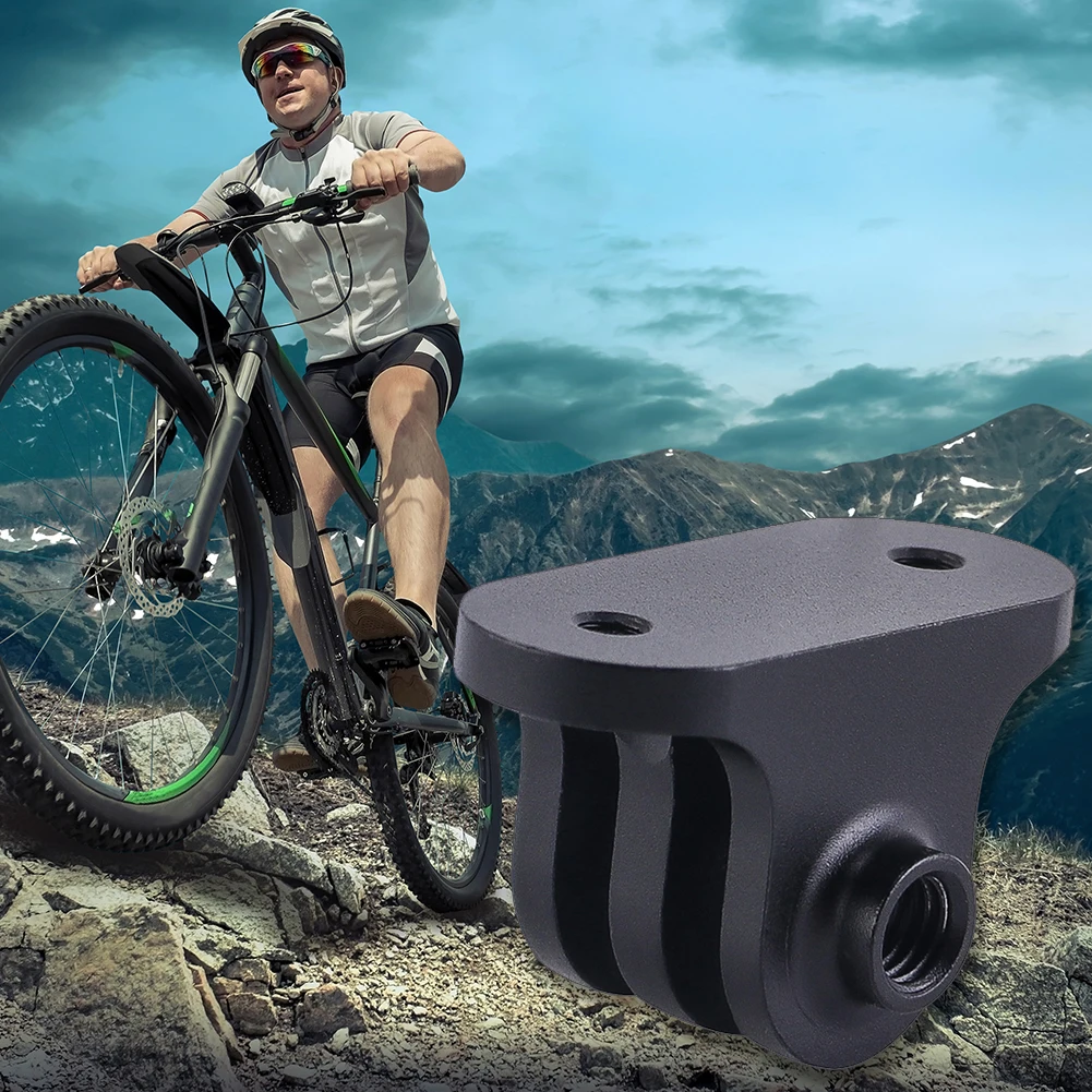 Bicycle Computer Camera Mount Aluminum Alloy Cycling Camera Adapter Mount Bike Computer Bracket Camera Adapter for Gopro