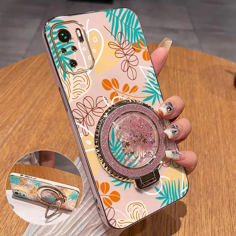 Elegant Leaf Plating Phone Case for Xiaomi Redmi Note Series