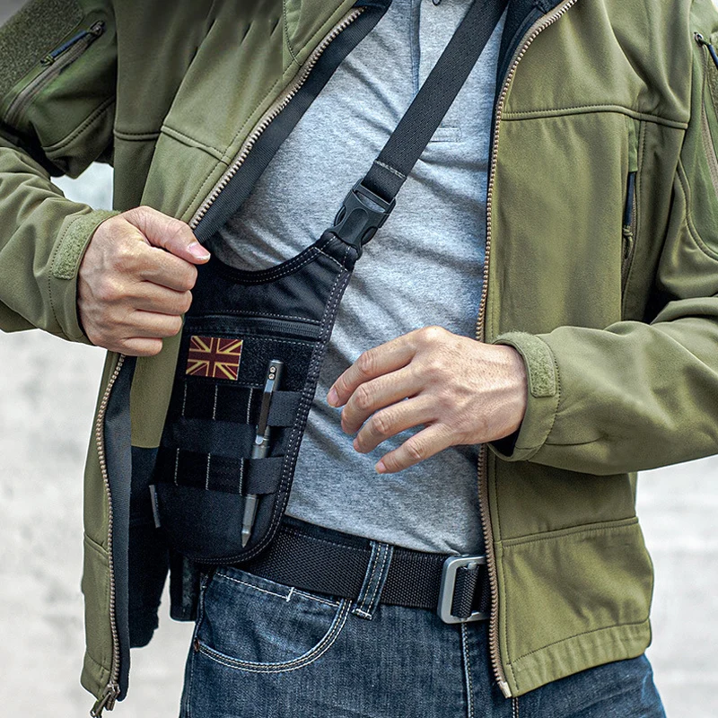 Underarm Tactical Shoulder Bag Wallet Agent Men Hidden Molle Waist Bag