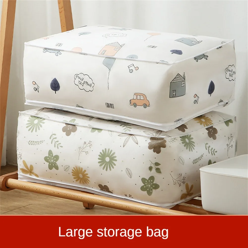 Storage Bag Duvet Blanket Peva Sorting Bags Home Quilt Storage Container Bag Dust-proof Portable Closet Organizer Foldable 4