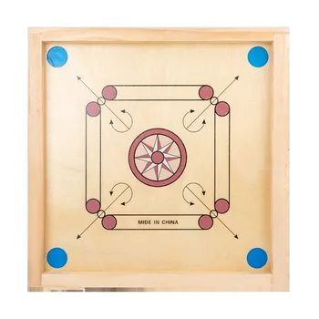 Carrom Board Game Classic Strike Wooden Game Desktop Hand Play Chess With Coin Educational Smooth Surfaces Family Board Game 1