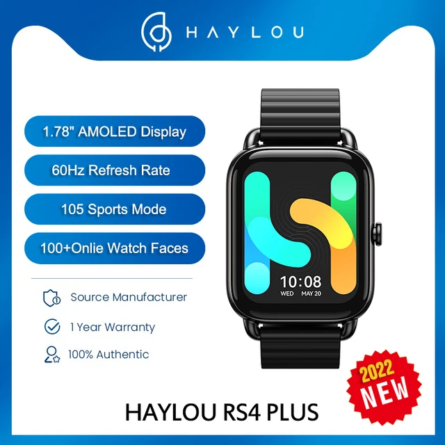 Relógio Smartwatch Haylou RS4 Plus LS11 com Bluetooth Dourado