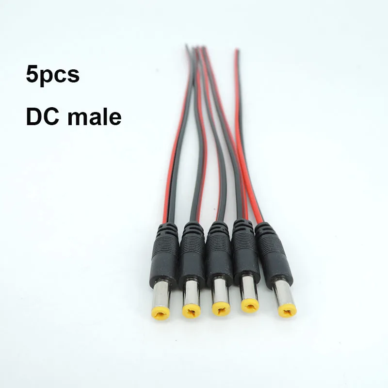 5x DC male