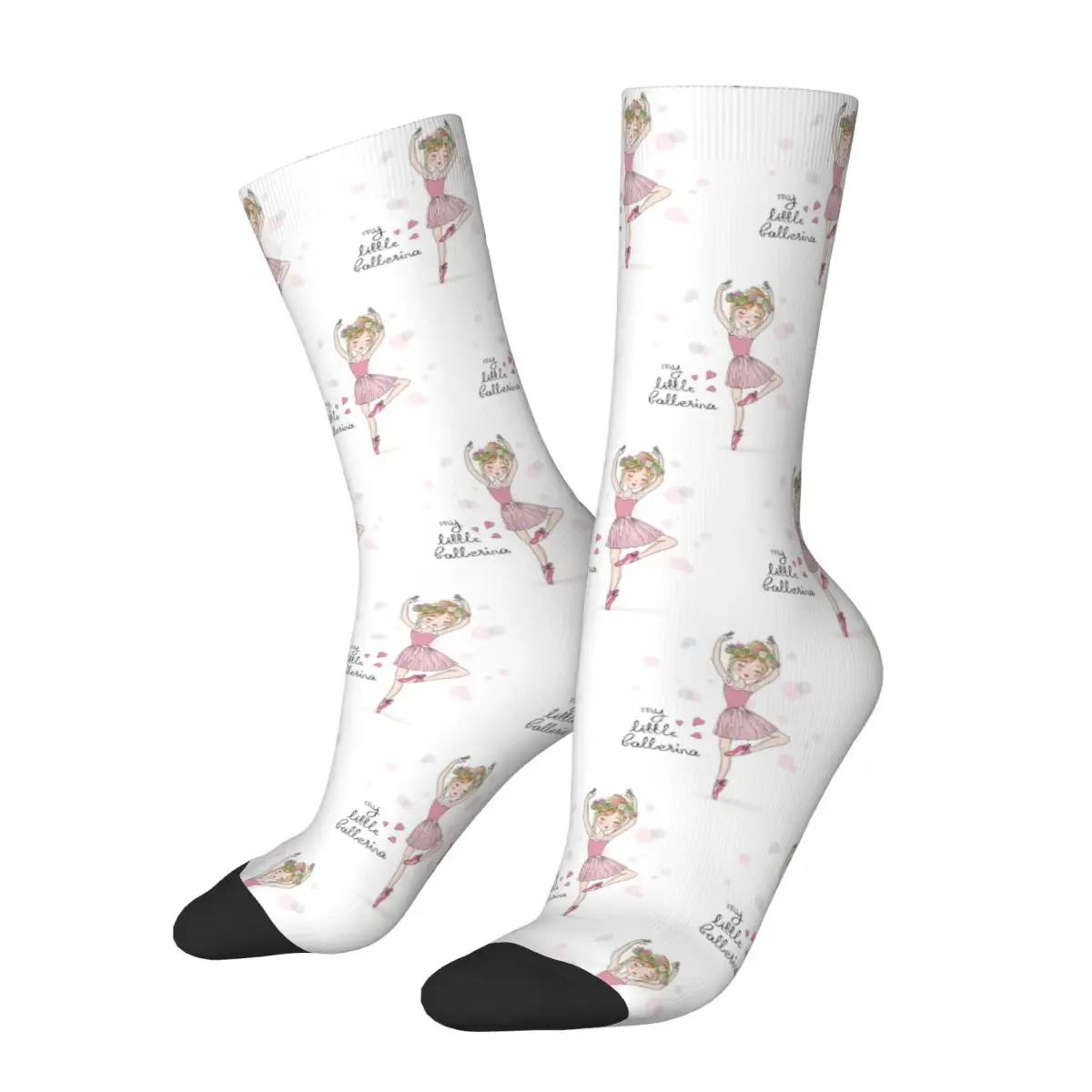 

Beautiful Lovely Cute Ballet Girl Socks Men Women Casual Socks Harajuku Spring Summer Autumn Winter Middle Tube Socks Gift