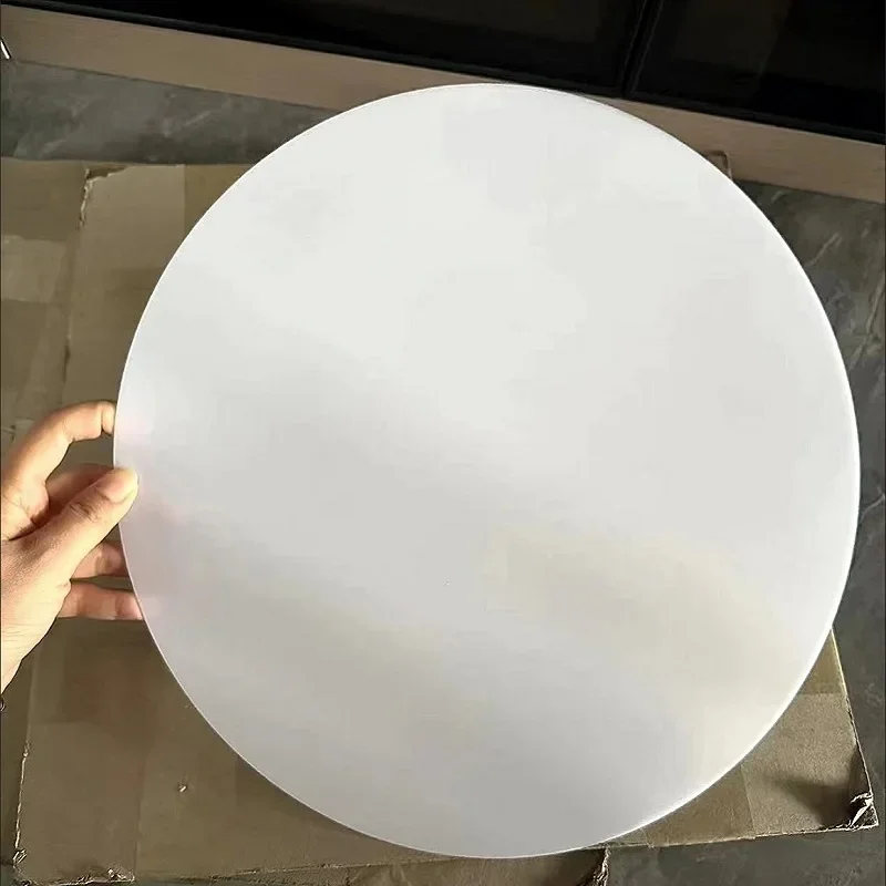 1 pièce Naxilai 15,6" Dia. Diffuseur d'abat-jour rond de 1mm d'épaisseur, feuille de diffuseur à tambour, pendentifs lumineux, bouclier lumineux à monter soi-même