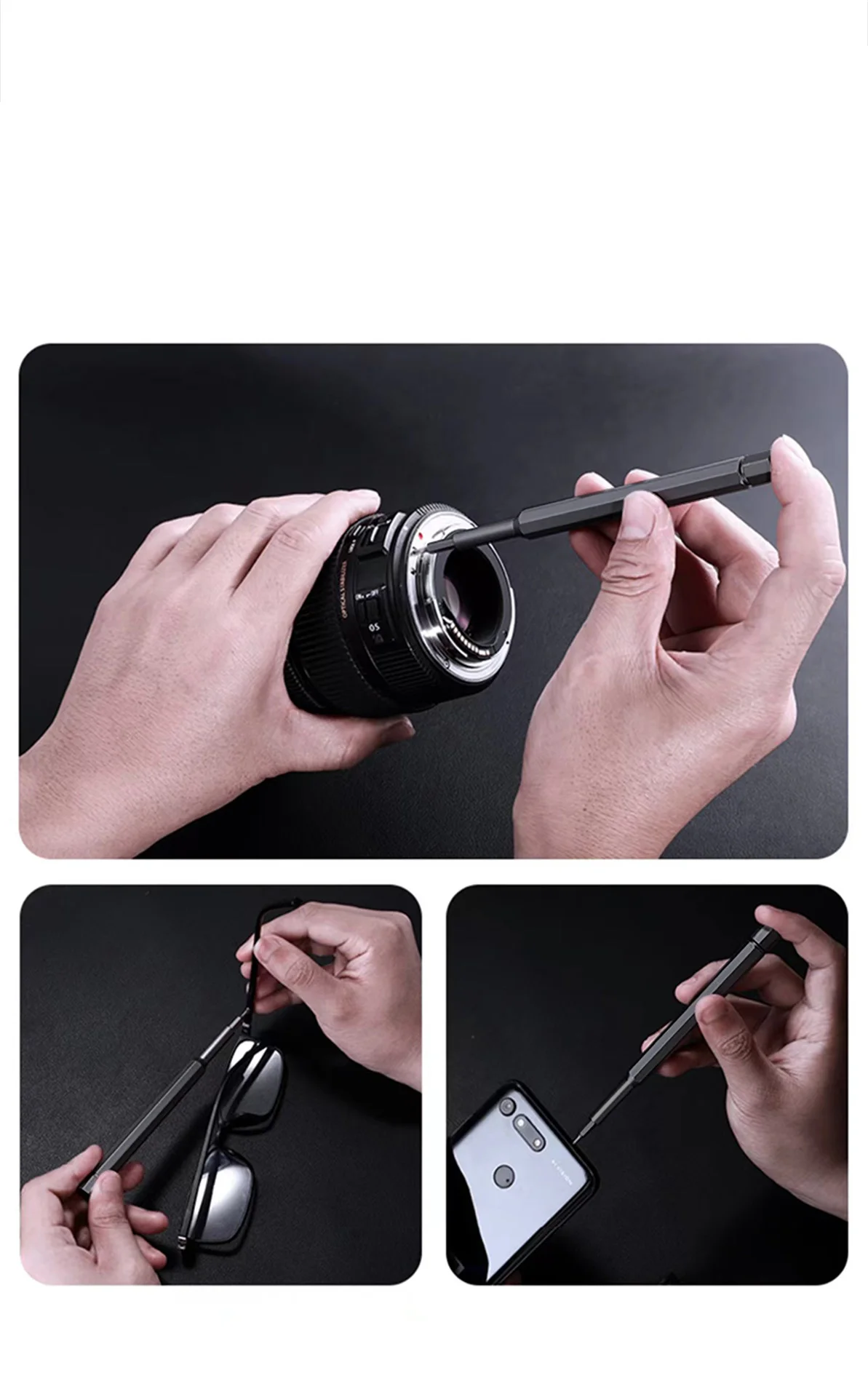 Magnetic Screwdriver Set with Chrome Vanadium Steel Bits for Phone Repair