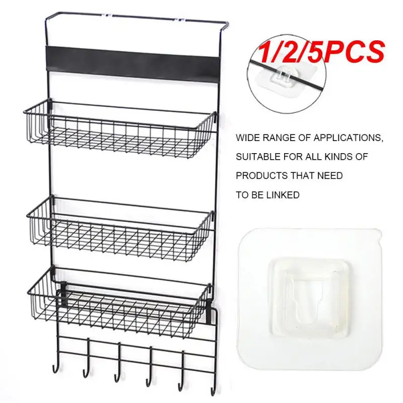 Waterproof Strong Adhesive Hook Shelf Sticker for Bathroom Kitchen Wall Shelf Rack Sticking Screw Hanger 1/2/5PCS Self Adhesive Hook Shelf Screw Sticker