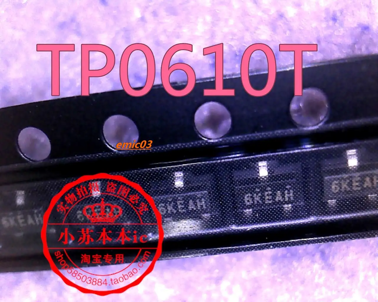 

5pieces TP0610T TP0610K-T1-E3 :6KEAH