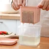 Kitchen Fruits Vegetables Storage Box Fridge Ginger Scallion Onion Fresh-keeping Container Food Drain Crisper Organizer 5