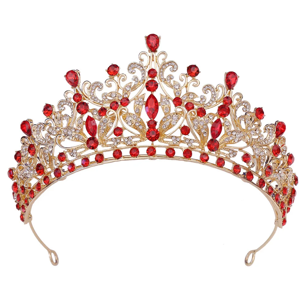 Sa1277273f6eb4dce869b4ce5a4442f19z Bridal Jewelry Set with Tiara Necklace and Earrings Rhinestone Wedding Accessories, 6 Colors – Perfect for Shower, Ceremony, Party Mallzona