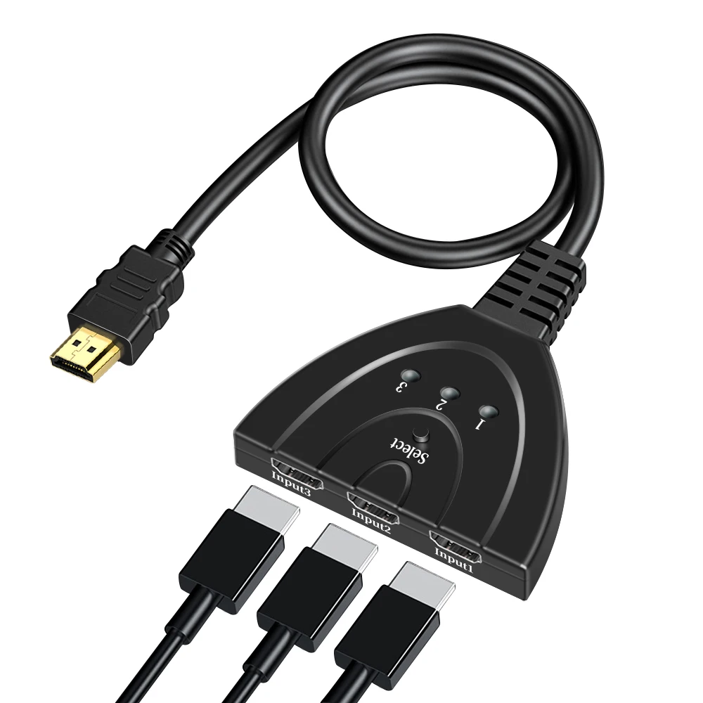 HDMI Switch 4K 2K 3D 3 input 1 Output 3 Port For DVD HDTV Xbox PS3 PS4