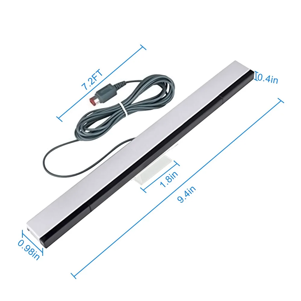 Wired Infrared IR Ray Motion Sensor Bar Fit For Nintendo Wii And Wii U Console
