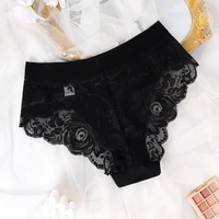 1 pièces mode Style élégant femmes culottes taille basse florale Sexy Lingerie confortable femme caleçon offre spéciale dame slips 5