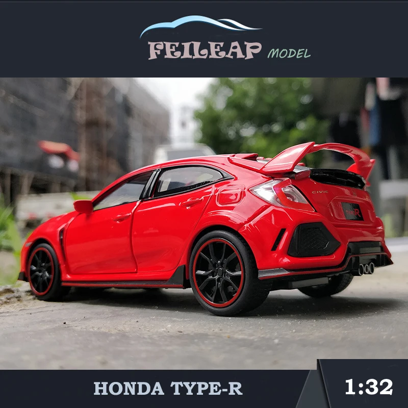 

Модель автомобиля в масштабе 1/32 Honda Civic, модель автомобиля из сплава, литый под давлением, искусственная машинка, игрушечные автомобили для мальчиков, подарок на день рождения