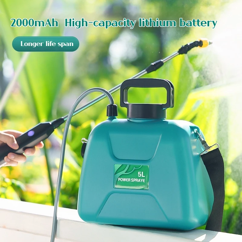Shoulder-type electric pesticide sprayer 2000mAh lithium battery spray garden power tool comes with bucket USB charging 2