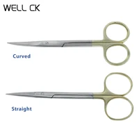1 Pc Stainless Steel Straight And Curved Hemostatic Forceps Stainless Steel Ophthalmic Scissors Medical Dental Surgical Scissors 1