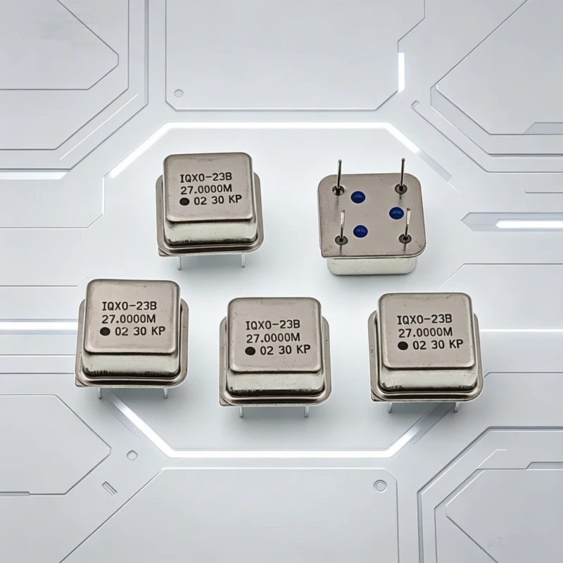 5개/몫 크리스탈 발진기 27.000MHz 하프 사이즈 IQXO-23B 27.0000M 5.0V DIP 4핀 13.2mm*13.2mm