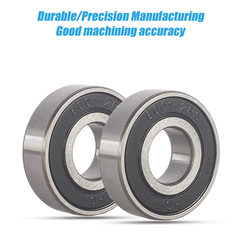 Bicycle Bottom Bracket Ball Bearing 6001-2Rs 6803-2Rs Sealed Bearing Axis Flower Drum Bearing 2Pcs