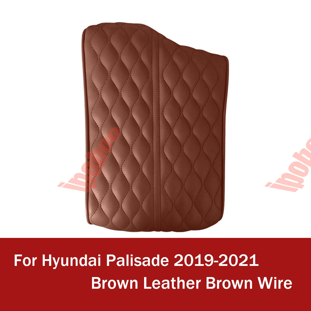 Car Armrest Cover PU Leather Armrest Cushion Pad Glove Box Protector For Hyundai Palisade