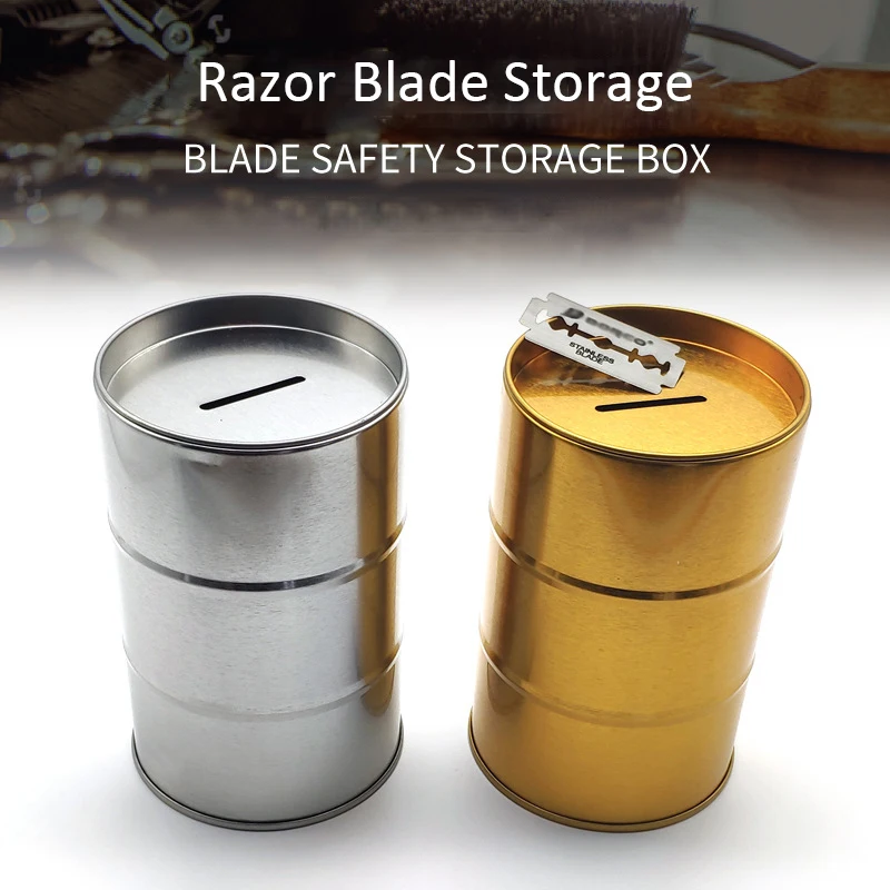 Razor Blade Recycling Box Razor Blade Disposal Case Mini Trash Can
