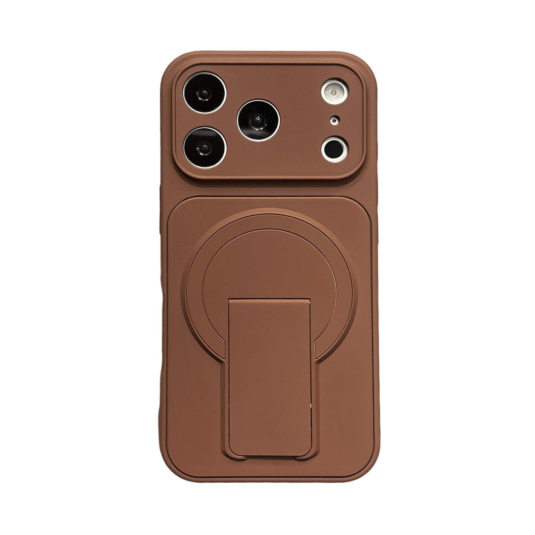 MagSafe Flip Kickstand Shockproof Phone Case with Magnetic Wireless Charging Cover