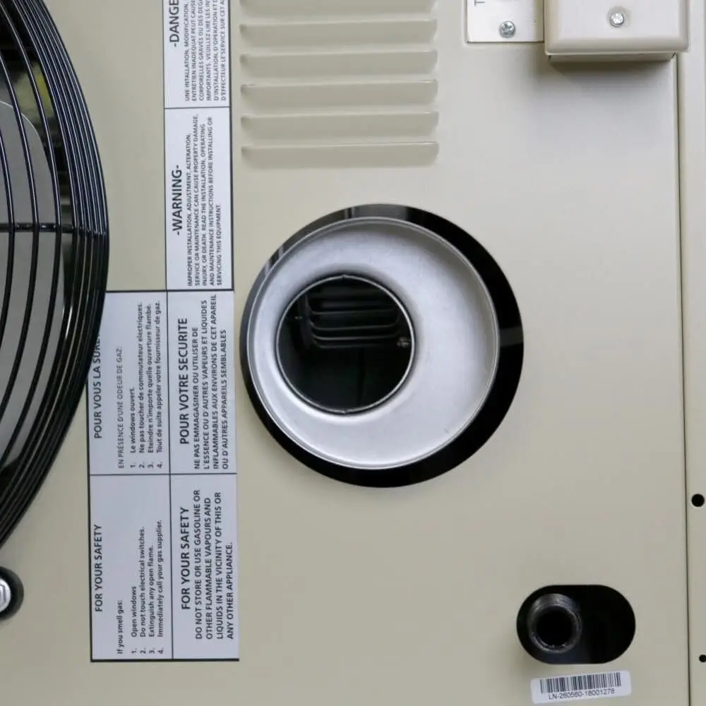 Corporation F260590 MHU125NG NG 125K BTU Unit Heater Liquid Propane Conversion Included Heating Coverage 2000 Square Feet