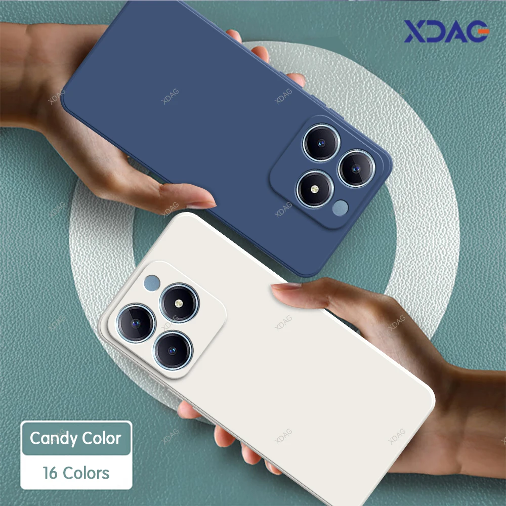 Classic Straight Edge Silicone Back Cover with Lens Protection