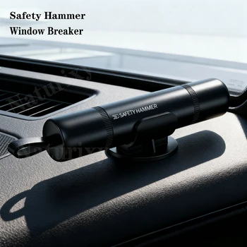 Martello di Sicurezza per Auto, Rompi-Vetro e Tagliacinture di Emergenza, Strumento di Soccorso per Auto