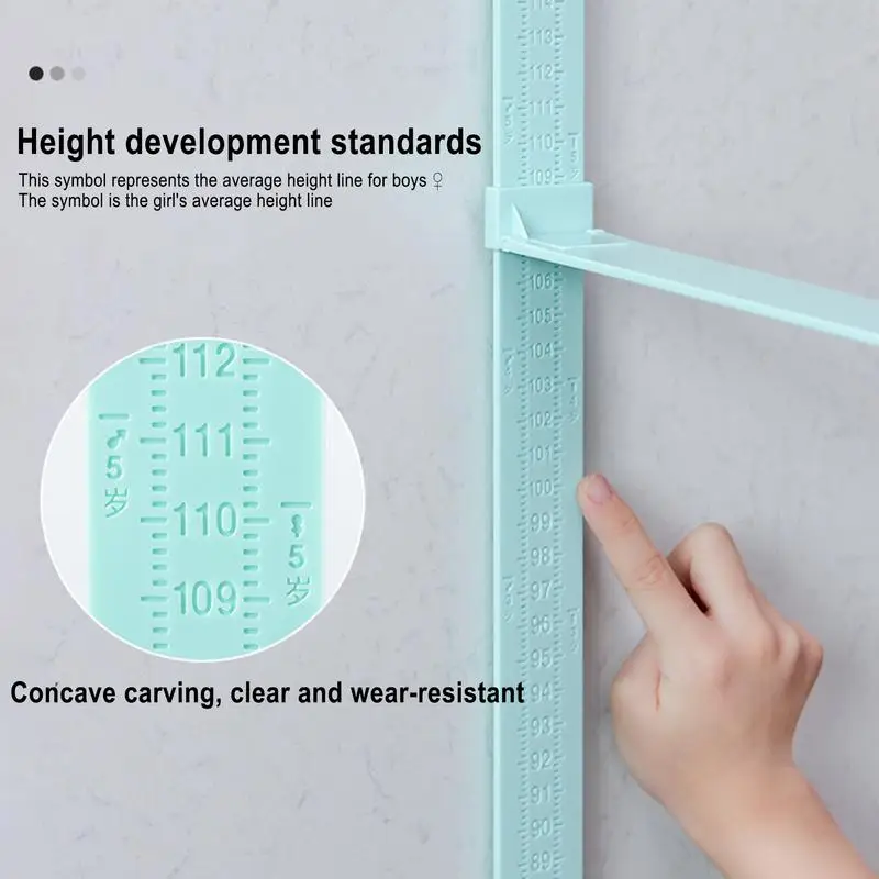 Children Height Measuring Chart Spliced Height Ruler Children 3D Growth Chart 3D Removable Reusable For Living Rooms