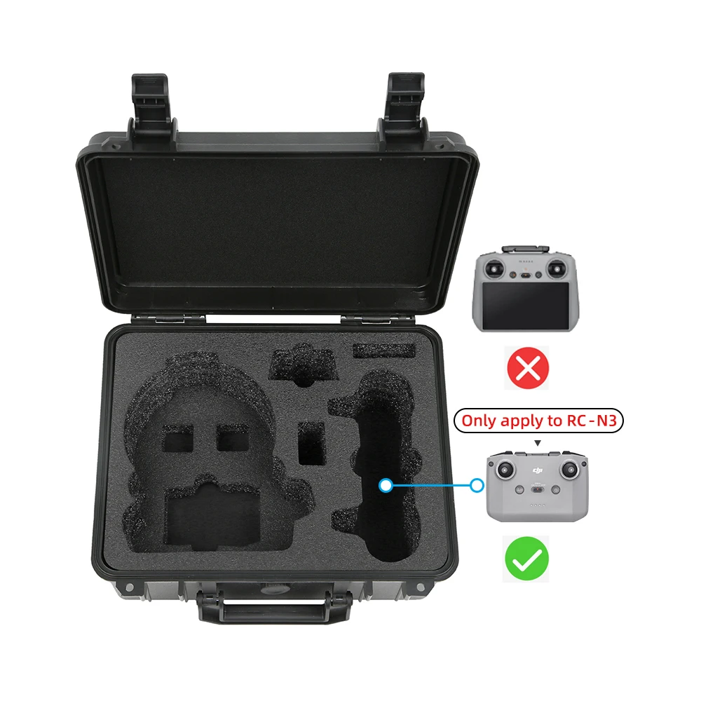 Portable Carrying Case Shockproof Storage Bag Protective Suitcase Anti-Scratch for DJI Flip Drone & Remote Battery Accessories